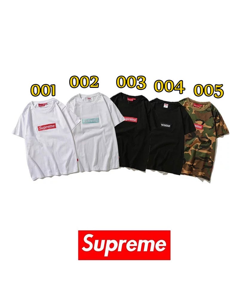 シュプリーム tシャツ カットソー supreme 半袖 コピー ボックス ロゴ トップス上着 コットンオシャレ迷彩メンズレディースウェア大人気