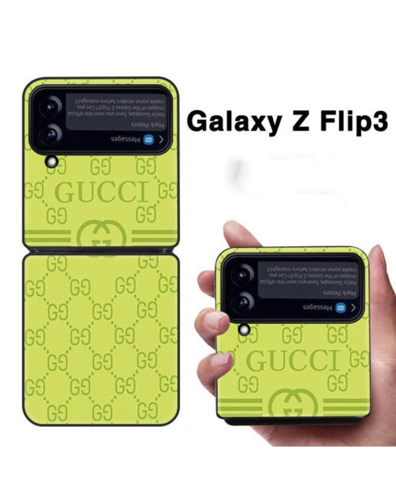 グッチ galaxy z flip6/z flip5/z flip4ケースブランド galaxy z fold5/z fold4/z fold3ケース折り畳みお洒落グッチ ギャラクシーz flip3/z flipケース保護性ファッション大人気 男女兼用