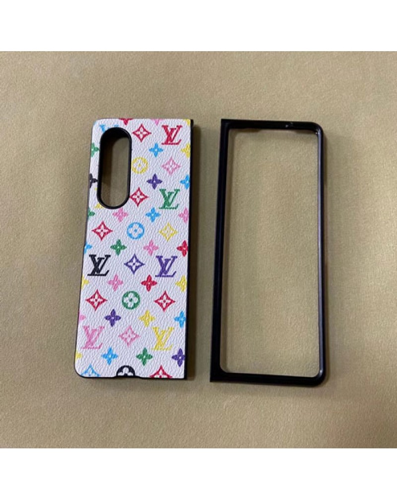 ルイヴィトン Galaxy Z fold5/z fold4/z fold3ケースブランドvuitton galaxy z fold3ケース折り畳みお洒落人気ギャラクシーz fold3ケース保護性ファッション耐衝撃