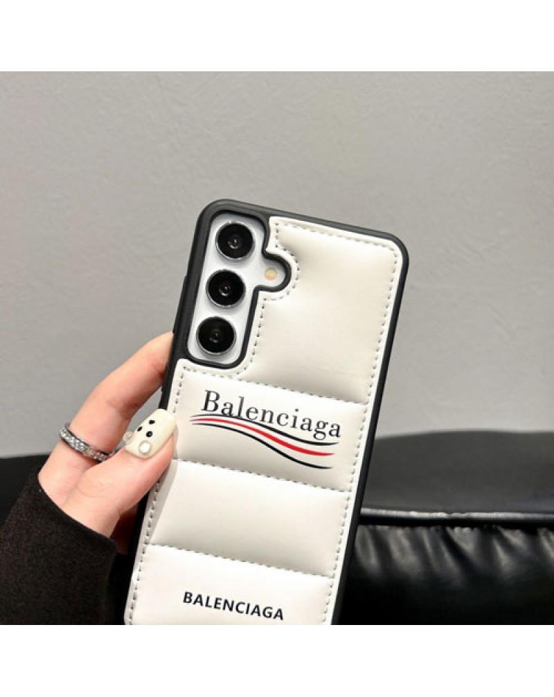 バレンシアガ galaxy s25/s24 ultraケースブランド韓国風サムスンギャラクシーS23ウルトラケースダウンスタイルbalenciaga galaxy s22 ultraスマホケース男女兼用手触り快適耐摩擦