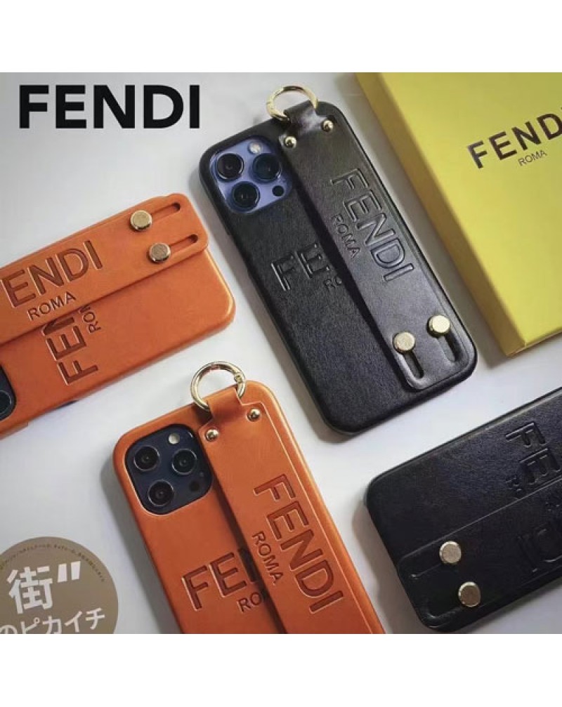 フェンデイ iphone 16 pro maxケースハンドベルト付きFENDI iPhone15 pro保護ケース経典人気アイフォン14プロマックスケース iphone13 12 pro携帯電話カバーファッション感