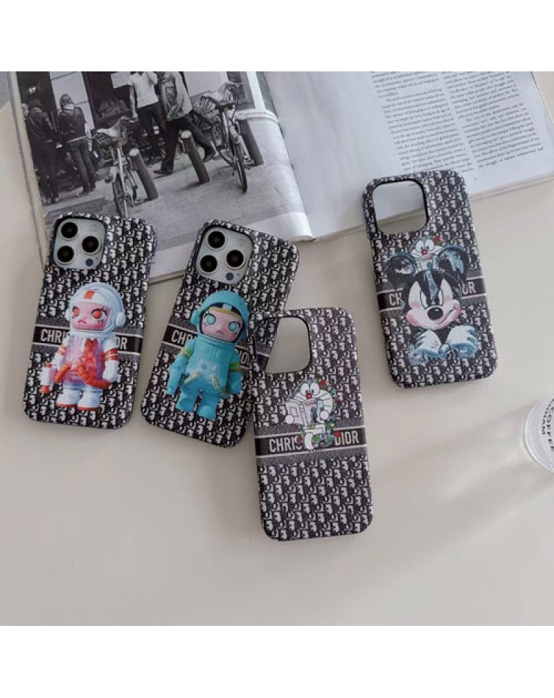 ディオール galaxy s25 ultraケースギャラクシーS24/s23ウルトラケース 可愛いキャラクター付き Dior iPhone16 15 pro maxケースジャケット型アイフォン14プロ13プロケースお洒落耐摩擦