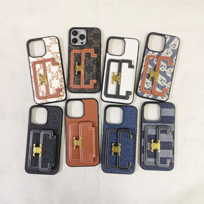 celine iphone15 pro max保護ケースカード入れ